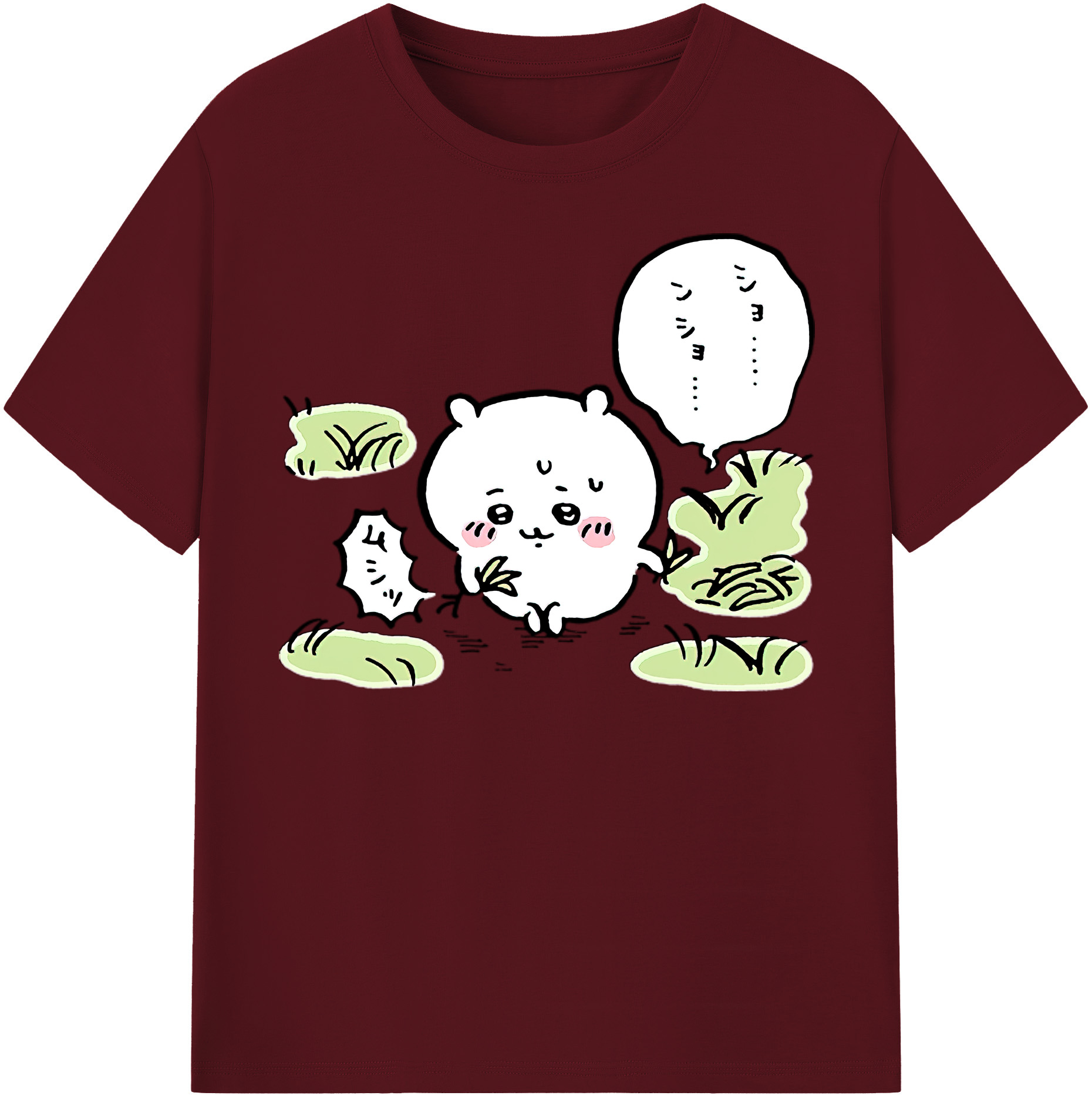 （画像用） ちいかわ ちいかわ Chii-kawa chiikawa 綿100％半袖Tシャツ（フロントプリント）